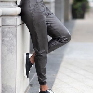 Spanx leather joggers